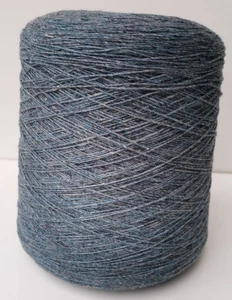 700g Knitiing Wool Cone for Hand, Machine, Crochet, Weaving BLUE 2ply   (1911-B) - Picture 1 of 4