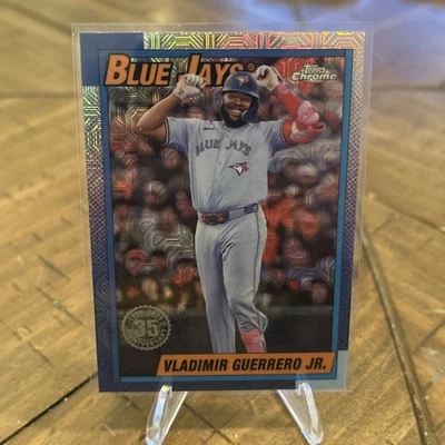 2025 Topps Series 1 - 1990 Topps Chrome Silver Pack Vladimir Guerrero Jr.... - Image 1 of 2