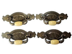 Keramik Schublade zieht Fall Bügel Griffe Antik Bronze Schrank Kommode 3,78 ctc - Bild 1 von 9