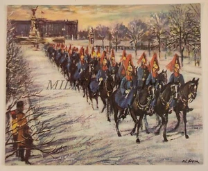 HORSE GUARDS D.L. SAYER - Christmas and New Year Card, Apostolic Delegation - Picture 1 of 3