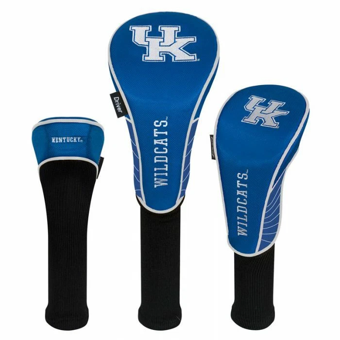 JUEGO DE FUNDA DE CABEZA DE GOLF DE NAILON DE ALTA CALIDAD DE KENTUCKY WILDCATS LOGOTIPO BORDADO Foto 1 de 1