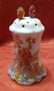 Soporte de alfiler de sombrero Nippon vintage ~ 4" pintado a mano con 2 alfileres de sombrero - Imagen 1 de 6