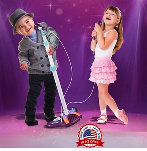 sistema de máquina de karaoke de pedestal para niño niña con 2 micrófonos regalo - Picture 1 of 7