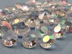 14mm Crystal 10 Carats Diamond Confetti AB Coating For Table Scatter 50 PCS
