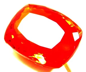 Natural Certified Red Topaz 114.30 Cts Cushion Cut Loose Gemstone R516 - Picture 1 of 4