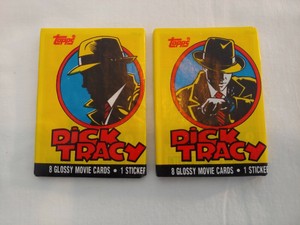 Topps Dick Tracy Movie Trading Cards - 2 Pack Set