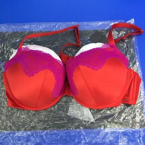 Savage x Fenty Demi Bra 42D Timeless Red Nite Shade Padded Bra Women - Picture 1 of 5