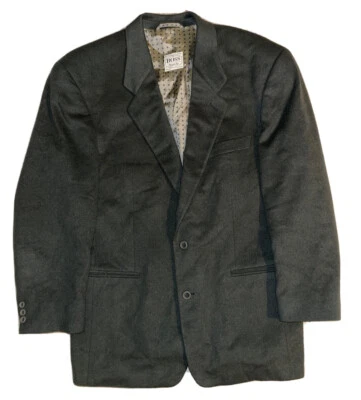 Mens VTG Hugo Boss Twenty Italy Green Wool Angora Sport Coat Blazer Jacket 42L - Image 1 of 4