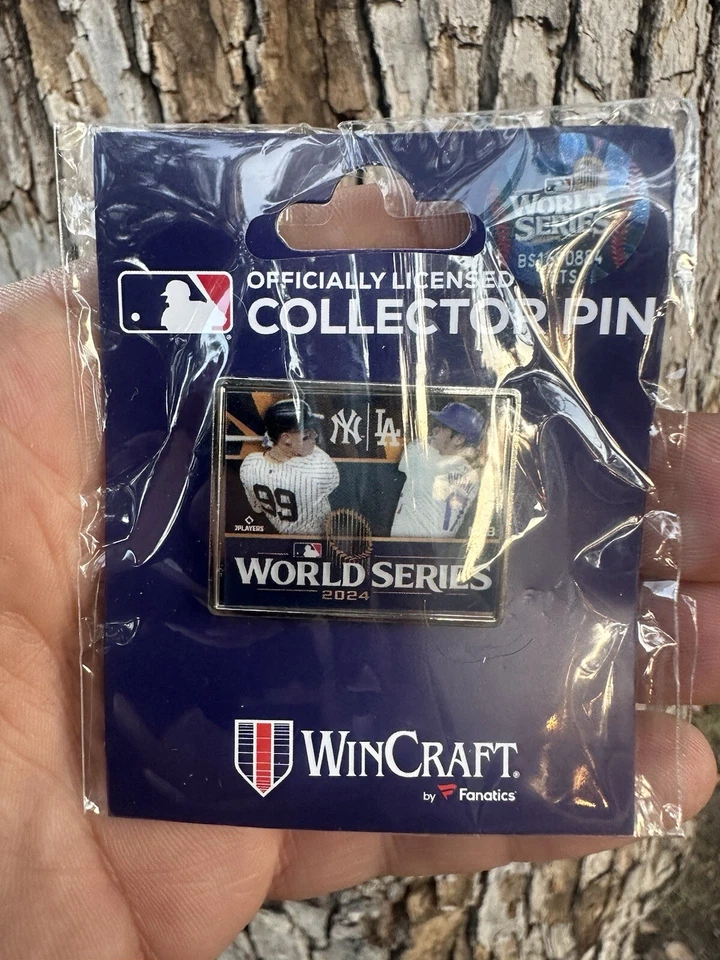 WORLD SERIES 2024 AARON JUDGE & SHOHEI OHTANI COLLECTOR PIN YANKEES LA DODGERS - Image 1 of 1