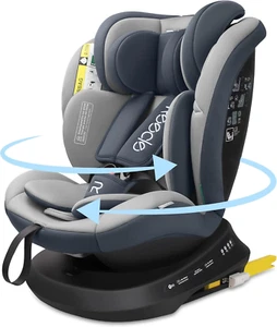 I-Size 360 Girevole Seggiolino Auto Con ISOFIX, 40-150Cm(Gruppo 0 + 1/2/3, 0-36 - Foto 1 di 12