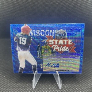 2021 Leaf Metal Draft - State Pride Blue Wave #SP-NM2 Noah Miller RC /20 ๐ฅ๐ฅ - Picture 1 of 6