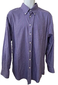 Nordstrom Non-Iron Men's Dress Shirt Size 16.5 x 36 Traditional Fit Cotton Acai - Picture 1 of 8