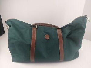 Vintage Polo Ralph Lauren Fragrances Green Duffle Bag Canvas Weekender Travel