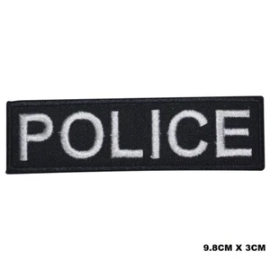 Parche bordado con logotipo de nombre de policía para planchar/coser parche lote - Imagen 1 de 1