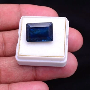 14.05 Cts Natural Kyanite Untreated 15.88mm*11.29mm Octagon Cut Loose Gemstone - Picture 1 of 9