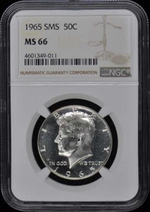 1965 SMS Kennedy Half Dollar 50C NGC MS66 - Picture 1 of 2