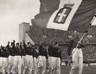 1936 Vintage Berlin OLYMPISCHE italienische männliche Athleten Team Parade LENI RIEFENSTAHL