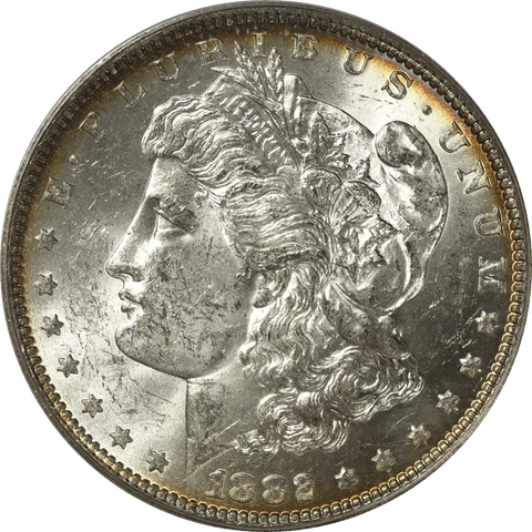 1882-O/O Morgan Silver Dollar $1, ANACS  MS-62 - VAM-7 Top 100 Cover