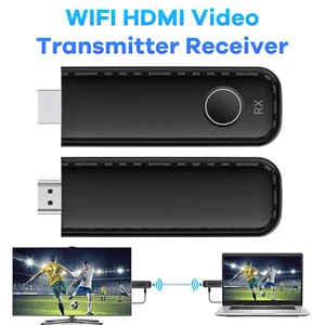 5Ghz WiFi Wireless Dongle HDMI Extender Video Transmitter Receiver PC To TV - Picture 1 of 20