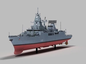 Modelo construido buque de guerra alemán fragata Sachsen-clase 1/350- pedido anticipado - Imagen 1 de 8
