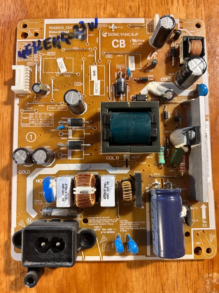 FUENTE DE ALIMENTACIÓN BN44-00554A REV 1.1 PARA SAMSUNG UE32EH4003W UE32T4302AK Foto 1 de 1
