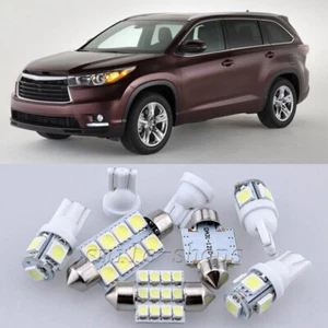 15×Xenon white LED Interior Light Kit for Toyota Highlander(2014-2015) - Picture 1 of 9