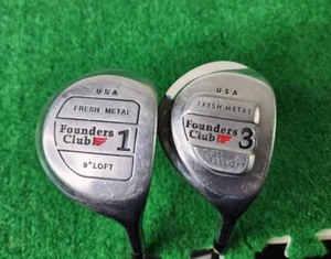 Founders Club Fresh Metal USA Made 1 3 Wood (2 Clubs) RH S300U Steel Shaft - Picture 1 of 19
