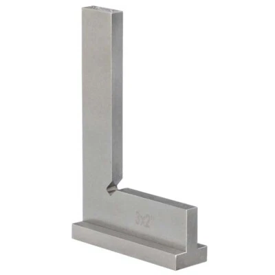 Hardened Steel 3'' x 2" Machinists Work Precision Shop Square Squares Wide Base  - Image 1 of 2