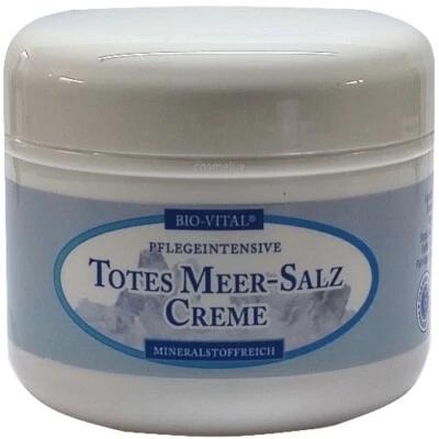 Bio-Vital Totes Meer Salz Creme trockene Hautpflege Gesicht Körper 250ml
