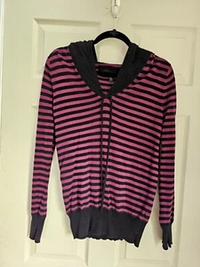 Vintage Vans Sweater Hoodie Pink Black Large - Picture 1 of 6