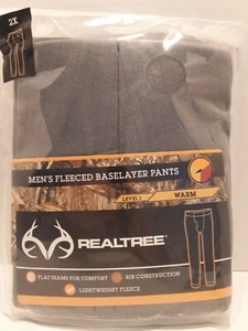 Realtree, Fleece Lightweight Baselayer Pants, Men's Size 2XL - Picture 1 of 2