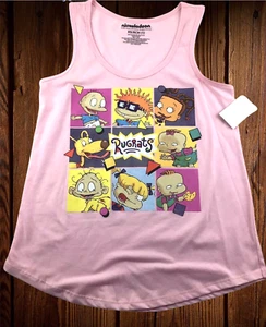 Nickelodeon Rugrats Junior Women's Pink Tank Top Size XS ( 1 ) NWT - Imagen 1 de 4