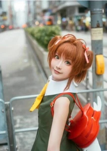 Kinomoto Sakura Cosplay Cardcaptor Sakura CCS Kinomoto Sakura Kostüm komplettes Set - Bild 1 von 15
