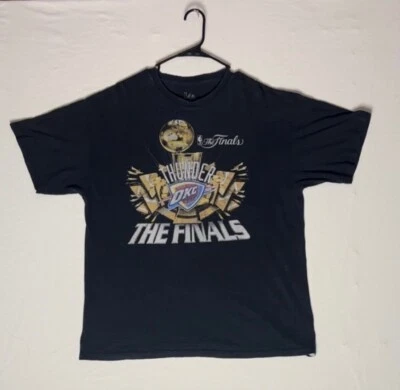 OKC Thunder NBA Finals “The Finals” XL Black T‑Shirt Cotton Commemorative - Image 1 of 4