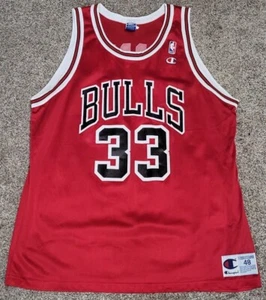  NBA Champion Chicago Bulls Scottie Pippen 33 Jersey Mens 48 XL - Picture 1 of 5
