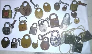 Antik & Vintage Miniatur Vorhängeschloss Sammlung Schloss Menge #3 - Bild 1 von 5