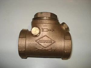 1-1/2'' BRONZE 125 WSP 250 WOG With Bleeder JENKINS SWING CHECK VALVE BRASS - Picture 1 of 5