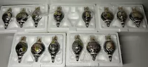 Set 14 Bradford Editions Majestic Cats Porcelian Ornaments COA Numbered NIB New - Picture 1 of 21