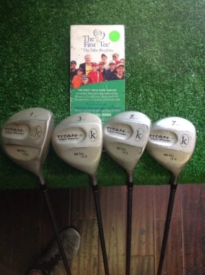 Titan-II Ladies Woods Set Driver 3-5-7 Graphite Shafts - Image 1 of 4