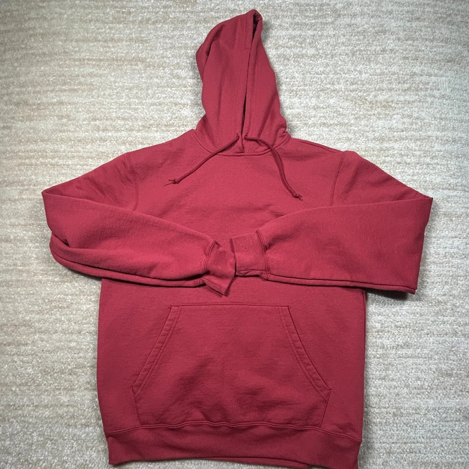 Sudadera con Capucha Reebok Para Hombre S Roja Pullover Polar Canguro Bolsillo Mezcla de Algodón Foto 1 de 4