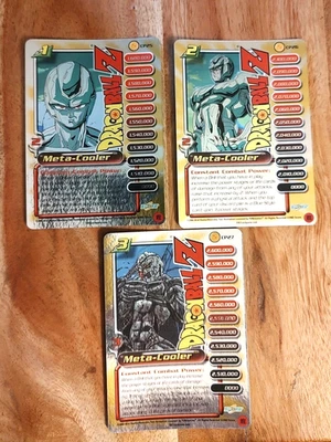 Dragon Ball Z CCG META COOLER LVL 1-3 CAPSULE CORP PROMO Set of 3 CP25 CP26 CP27 - Image 1 of 4