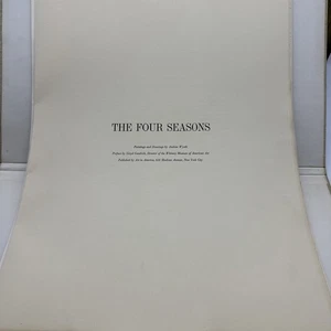 1962 Andrew N. Wyeth Four Seasons 12 Collotype Art Prints-Original Portfolio W20 - Picture 1 of 14