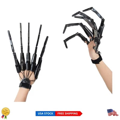 Wearable Skull Finger Gloves - Devilish Articulated Halloween Claws for All Ages - Image 1 of 4