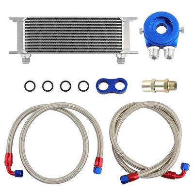 13 Row Kit radiatore olio universale AN-10 AN10 Oil cooler installation kit - Immagine 1 di 4
