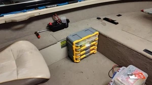 1-Fisherman’s Boat Tackle Storage Organizer 5 Bins 51 Compartments Hangable Box - Picture 1 of 7