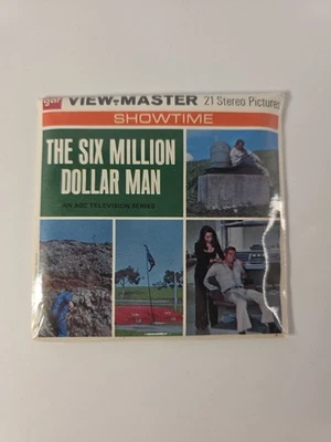 VTG 1974 GAF View-Master The Six Million Dollar Man 3 Reel Packet Unopened B559 - Image 1 of 4