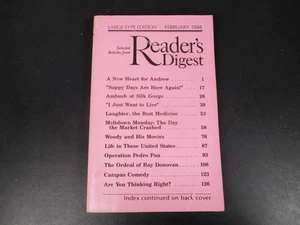 Reader's Digest Large-Type Print Edition February 1988 Vol 24 No 140 Digest - Picture 1 of 4