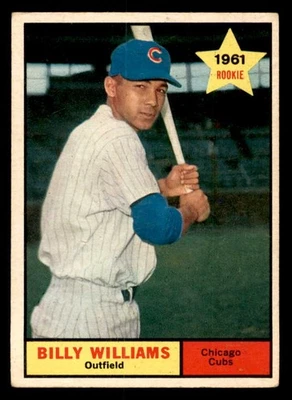 1961 Topps #141 Billy Williams Cubs en muy buena condición-ex 540329 (tarjetas aéreas) Foto 1 de 2