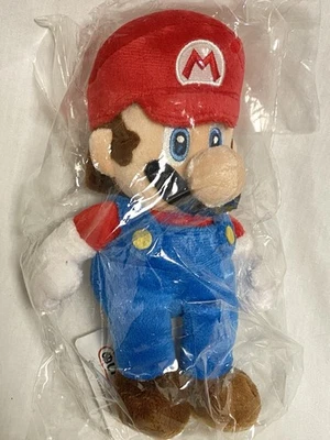"Muñeco de peluche Sanei Boeki Super Mario 2009 Mario S 7"" sellado en bolsa nuevo" Foto 1 de 4
