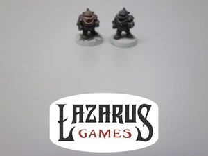 Warhammer Fantasy Battle & AoS: Blood Bowl - 2 Dwarf Team Linemen (op metal) - Imagen 1 de 4